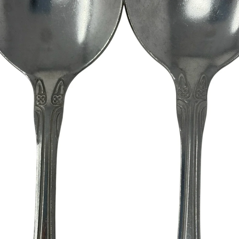 5 Stainless‎ Flatware Replacement Pieces Floral Pattern Forks Spoons China